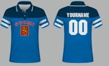 Finnland - Sublimiert Fan Polo Tshirt