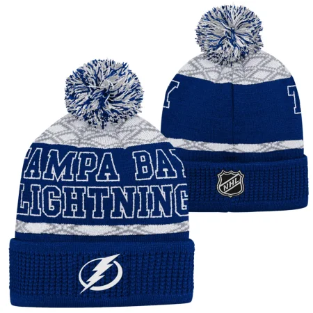 Tampa Bay Lightning Dziecięca - Puck Pattern NHL Czapka zimowa