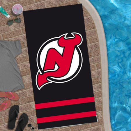 New Jersey Devils - Team Black NHL Ręcznik plażowy