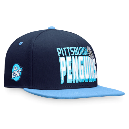 Pittsburgh Penguins - Blue Heritage Retro Snapback NHL Čiapka