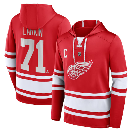 Detroit Red Wings - Dylan Larkin Lace-Up NHL Mikina s kapucí