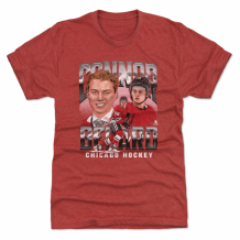Chicago Blackhawks - Connor Bedard Vintage Red NHL Shirt