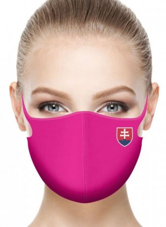Športové ochranné rúško Slovensko All Pink / množstevná zľava