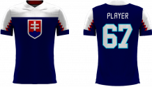 Slovakia Youth - 2018 Sublimated Fan T-Shirt with Name and Number