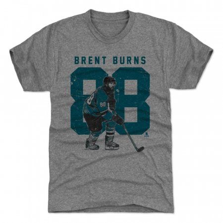 San Jose Sharks Detské - Brent Burns Grunge NHL Tričko - Veľkosť: 8 rokov