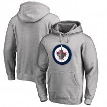Winnipeg Jets - Primary Logo Gray NHL Mikina s kapucňou