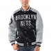 Brooklyn Nets - Full-Snap Varsity Satin NBA Bunda