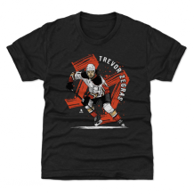 Anaheim Ducks Detské - Trevor Zegras Brush Black NHL Tričko