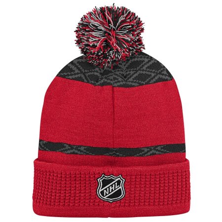 Detroit Red Wings Youth - Puck Pattern NHL Knit Hat
