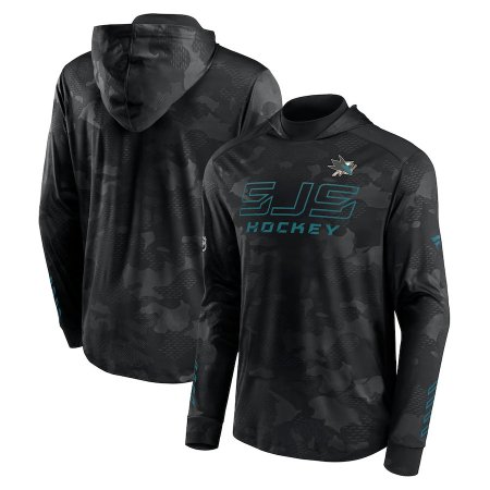San Jose Sharks - Authentic Pro Locker Room Camo NHL Bluza z kapturem
