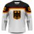 Deutschland - 2022 Hockey Replica Fan Trikot Weiß/Name und Nummer