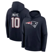 New England Patriots - Drake Maye NFL Mikina s kapucí