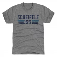 Winnipeg Jets - Mark Scheifele Font Gray NHL T-Shirt
