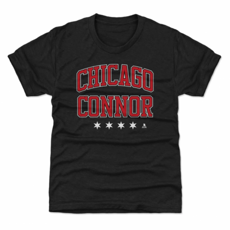 Chicago Blackhawks Youth - Connor Bedard Athletic Font NHL T-Shirt