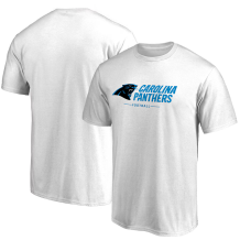 Carolina Panthers - Team Lockup White NFL T-Shirt