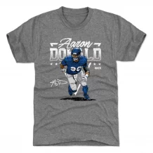 Los Angeles Rams - Aaron Donald Triangle Gray NFL T-Shirt