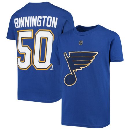 St. Louis Blues Youth - Jordan Binnington NHL T-Shirt