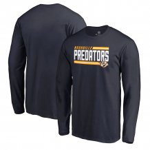 Nashville Predators - Side Stripe NHL Long Sleeve T-Shirt