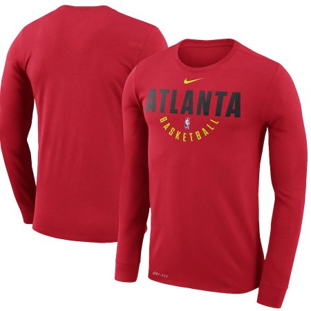 Atlanta Hawks - Practice Performance NBA T-shirt mit einem langen Ärmel