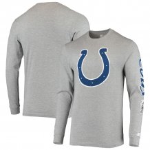 Indianapolis Colts - Starter Half Time Gray NFL Long Sleeve T-Shirt