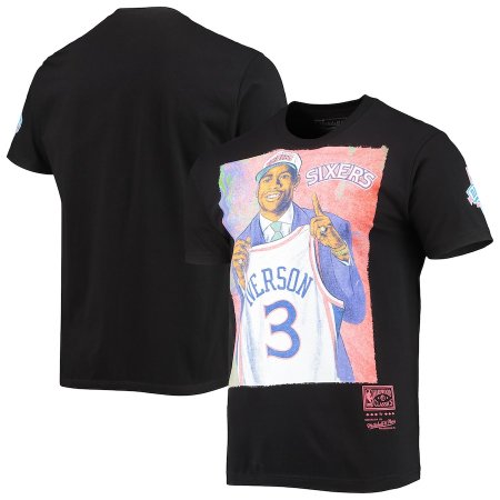 Philadelphia 76ers - Allen Iverson Draft Day Colorwash NBA Tričko
