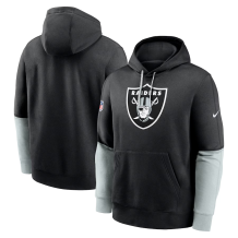 Las Vegas Raiders - 2024 Sideline Club Pullover Black NFL Sweatshirt