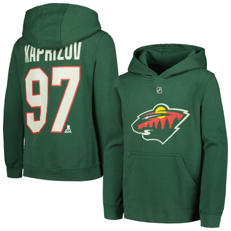 Minnesota Wild Dziecięca - Kirill Kaprizov NHL Bluza s kapturem - Wielkość: XL