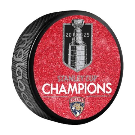 Florida Panthers - 2025 Stanley Cup Champions Glitter NHL Puk