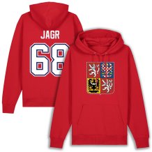 Česko - Jaromir Jagr Hockey Red Mikina s kapucí