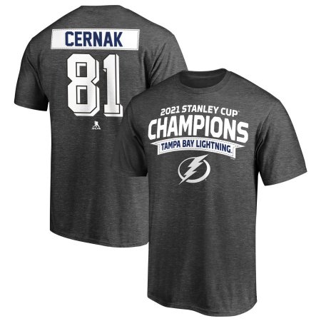 Tampa Bay Lightning - Erik Cernak  2021 Stanley Cup Champs NHL T-shirt