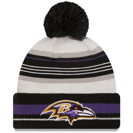 Baltimore Ravens detská - Grayed Cuffed NFL Zimní Čepice