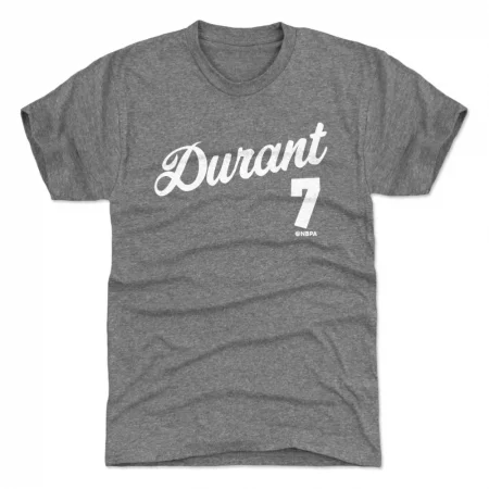 Brooklyn Nets - Kevin Durant Script Gray NBA T-Shirt