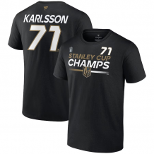Vegas Golden Knights - William Karlsson 2023 Stanley Cup Champs Authentic NHL T-Shirt