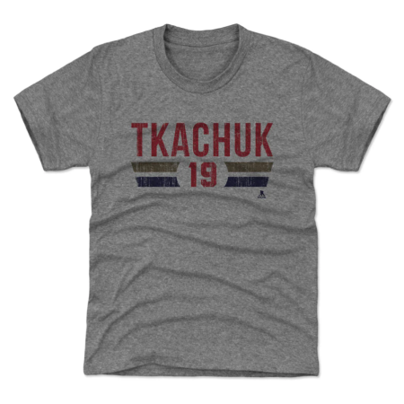 Florida Panthers Youth - Matthew Tkachuk Font Gray NHL T-Shirt