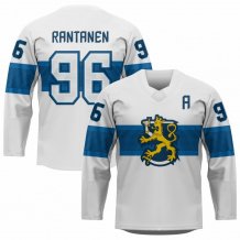 Finsko - Mikko Rantanen Hokejový Replica Dres Bílý