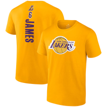 Los Angeles Lakers - LeBron James Playmaker Gold NBA T-shirt