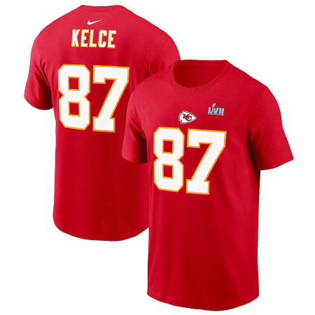 Kansas City Chiefs - Travis Kelce Super Bowl LVII NFL T-Shirt