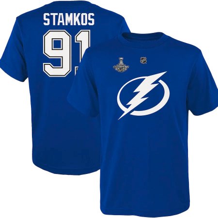 Tampa Bay Lightning Detské - Steven Stamkos 2021 Stanley Cup Champs NHL Tričko