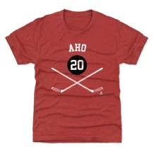 Carolina Hurricanes Kinder - Sebastian Aho Sticks Red NHL T-Shirt