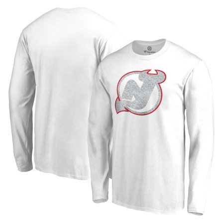 New Jersey Devils - White Out NHL Long Sleeve T-Shirt - Größe: XL/USA=XXL/EU