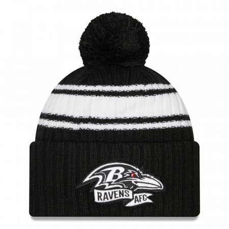 Baltimore Ravens - 2022 Sideline Black NFL Zimná čiapka