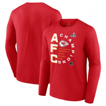 Kansas City Chiefs - 2023 AFC Champs Right Side Draw NFL Long Sleeve T-Shirt