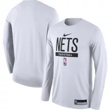 Brooklyn Nets - 2022/23 Practice Legend White NBA Tričko s dlhým rukávom