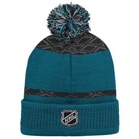San Jose Sharks Detská - Puck Pattern NHL zimná čiapka