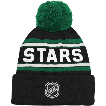 Dallas Stars Ddziecięca - Wordmark Cuffed NHL Czapka zimowa