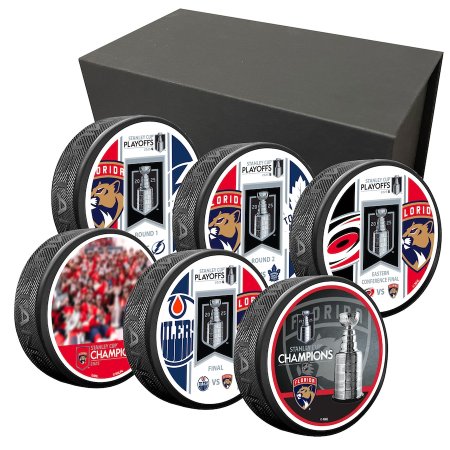Florida Panthers - 2025 Stanley Cup Champs NHL 6 Puck Set