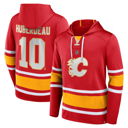 Calgary Flames - Jonathan Huberdeau Lace-Up NHL Mikina s kapucí