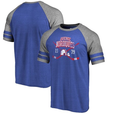 Quebec Nordiques - Vintage Collection Line Shift Raglan NHL T-Shirt