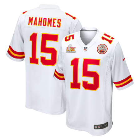 Kansas City Chiefs - Patrick Mahomes Super Bowl LIX White NFL Jersey