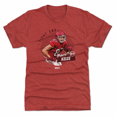 Kansas City Chiefs - Travis Kelce Dots Red NFL T-Shirt